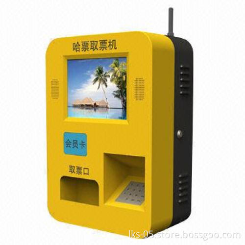 Ticket Management System Kiosk with Touchscreen and RFID Membership Card Reader